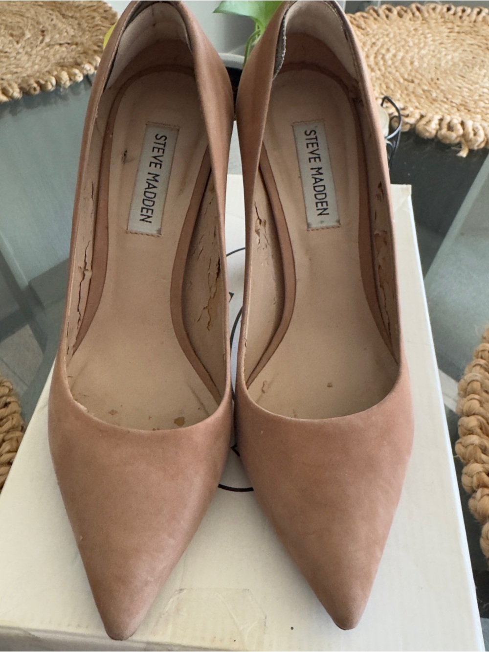 Steve Madden prance Women's Nude Pointed-Toe Pumps 7.5 - Picture 3 of 7